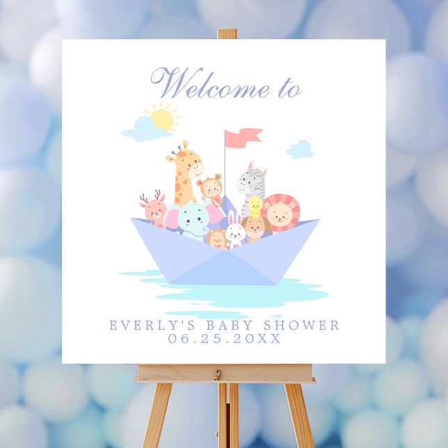 Noah's Ark Baby Shower Welcome Foam Board (Creator Uploaded)