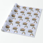 Noah&#39;s Ark Baby Shower Wrapping Paper at Zazzle