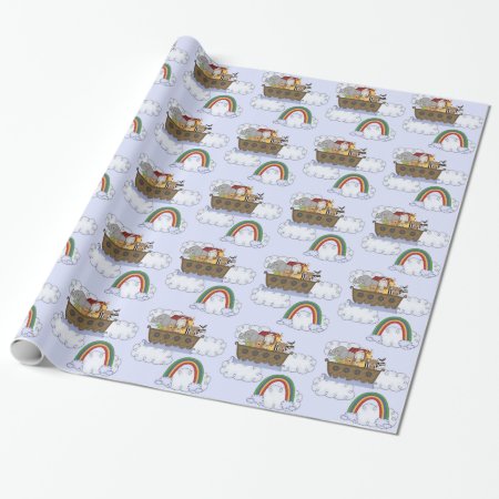 Noah's Ark Baby Shower Wrapping Paper