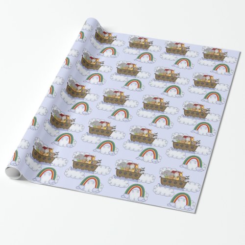 Noahs Ark Baby Shower Wrapping Paper