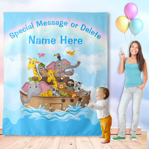 Noah's Ark Backdrop, Noah's Ark Party Decorations,