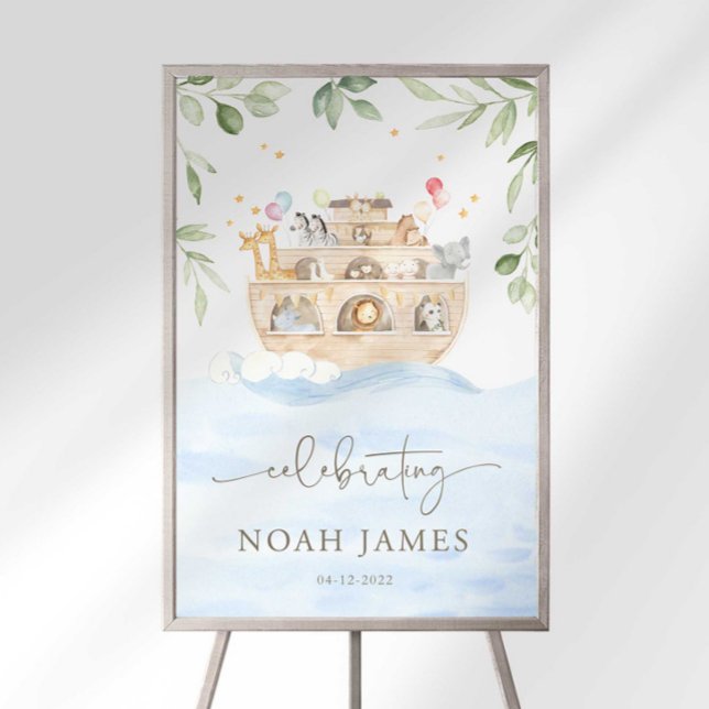 Noah's Ark Baptism Christening Welcome Sign (Creator Uploaded)