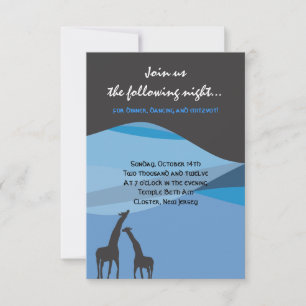 Noah's Ark Bar Bat Mitzvah Reception Party card