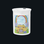 Noah's Ark Beverage Pitcher<br><div class="desc">Noah filling his ark with all the animals. Artwork by Sandy Closs</div>