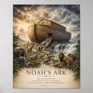 Noah's Ark Bible Poster