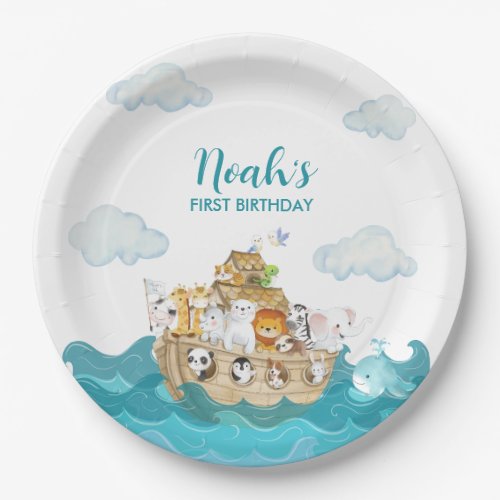 Noahs Ark Birthday  Paper Plates