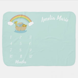 Noah's Ark Boho Baby Shower Blanket