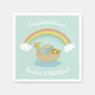 Noah's Ark Boho Baby Shower Napkins