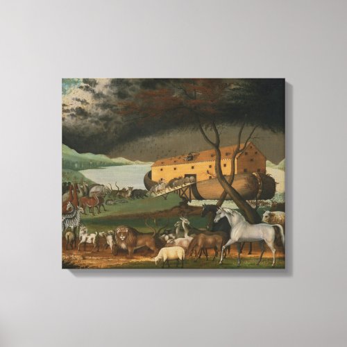 Noahs Ark by Edward Hicks  Circa 1846 Canvas Print