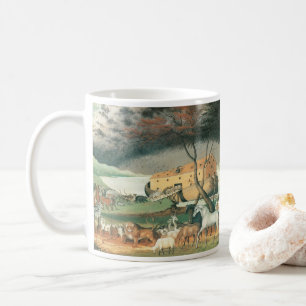 Noah's Ark by Edward Hicks, Vintage Folk Art Coffee Mug