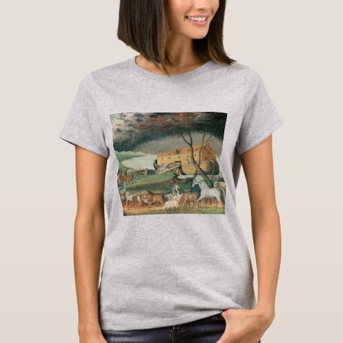 Noahs Ark by Edward Hicks Vintage Folk Art T_Shirt