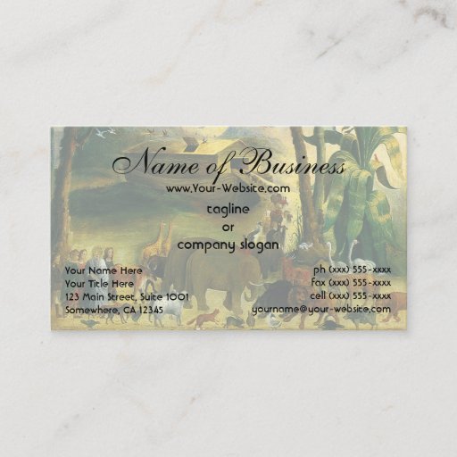 Customizable Noah's Ark by Joseph Henry Hidley Business Card