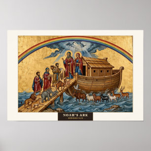 Noah's Ark — Byzantine Icon Poster