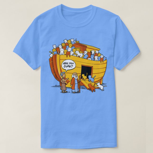 Noahs Ark Cat T-Shirt (Design Front)