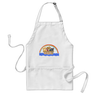 Noah's ark Christian artwork_4 Adult Apron