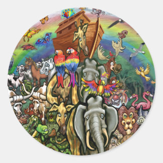 Noah's Ark Classic Round Sticker