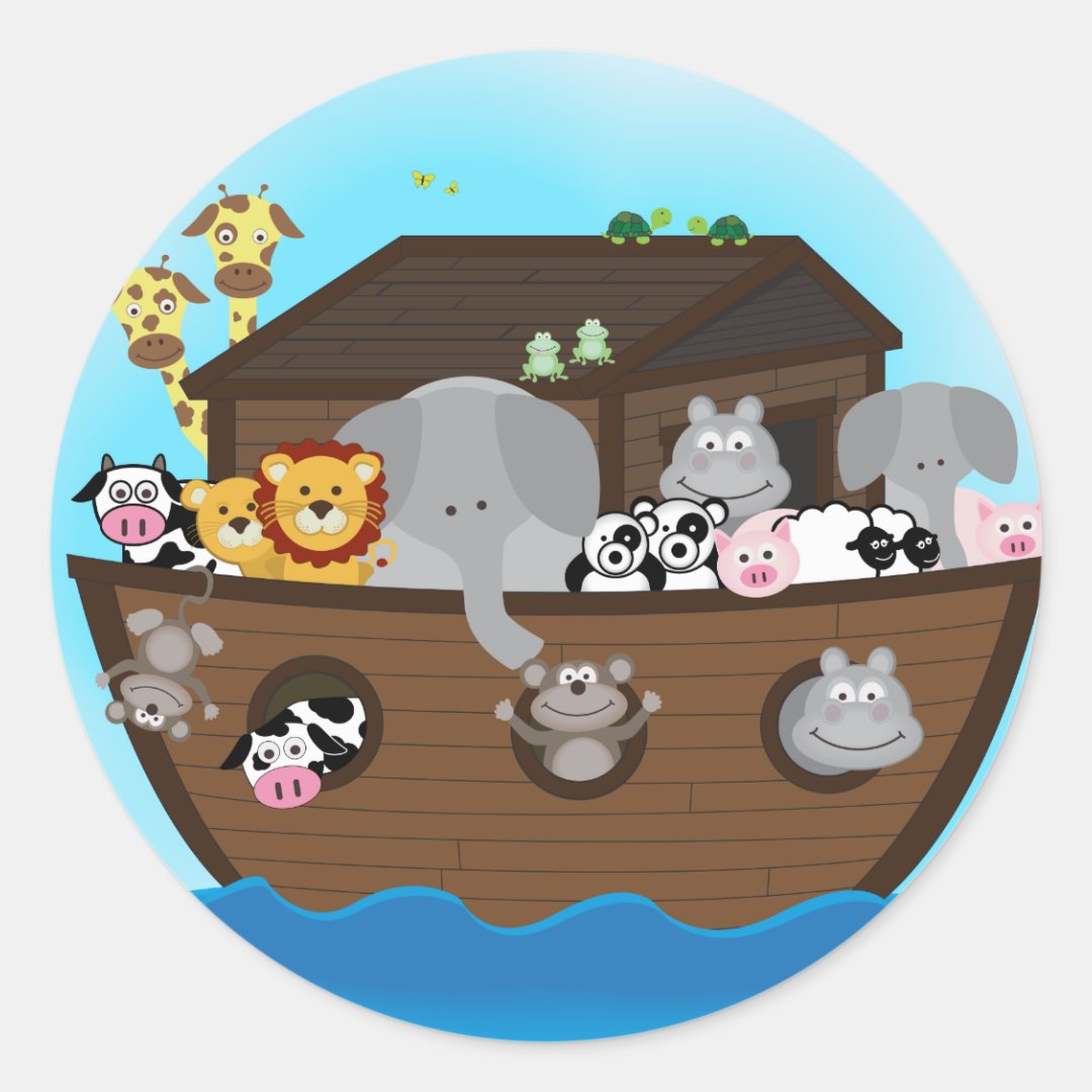 Noah's Ark Classic Round Sticker | Zazzle
