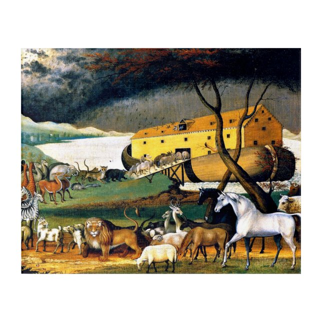 Noah's Ark colorful Acrylic Print (Front)