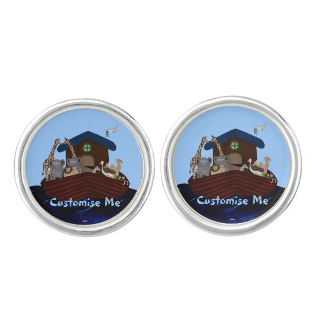 Noah's Ark Cufflinks (Front)