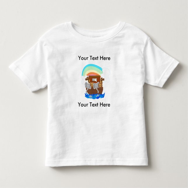 Noah's Ark Customizable Toddler T-shirt (Front)