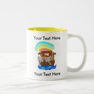 Noah's Ark Customizable Two-Tone Coffee Mug