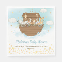 Noah's Ark Cute Animals Boy Baby Shower Sprinkle