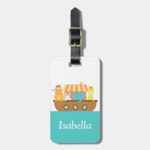 Noah's Ark, Cute Animals, for kids Luggage Tag