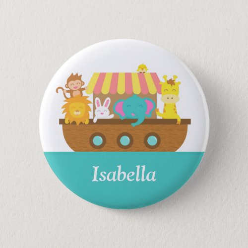 Noahs Ark Cute Animals for kids Pinback Button