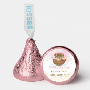 Noah's Ark Cute Animals Girl Baptism Christening  Hershey®'s Kisses®