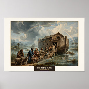 Noah's Ark — Da Vinci Style Poster