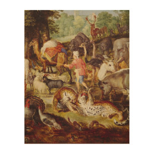Noah's Ark, detail of the right hand side Wood Wall Decor