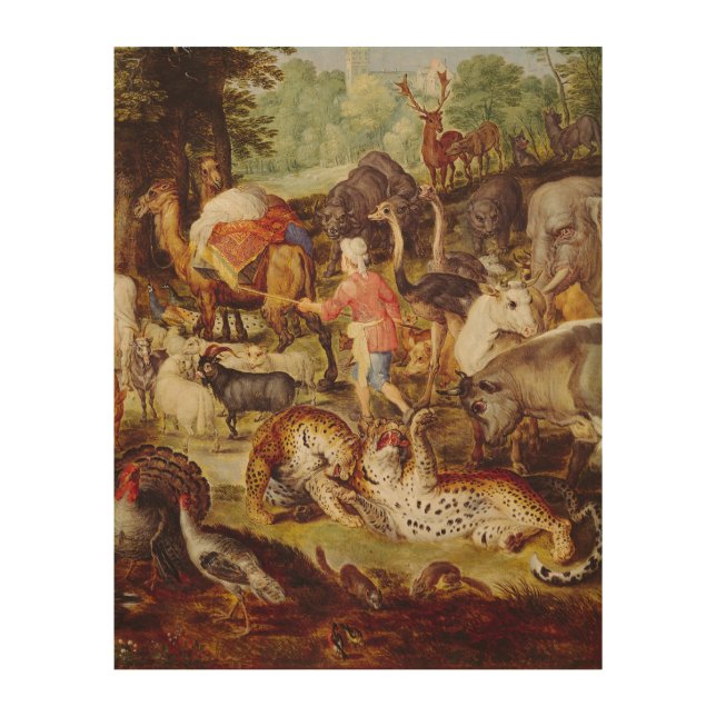Noah's Ark, detail of the right hand side Wood Wall Decor (Front)