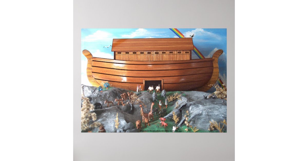 Noahs Ark Diorama Picture Poster | Zazzle.com