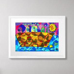 Noah's Ark Drawing Poster Print (Matte)