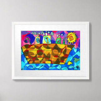 Noah's Ark Drawing Poster Print (Matte)
