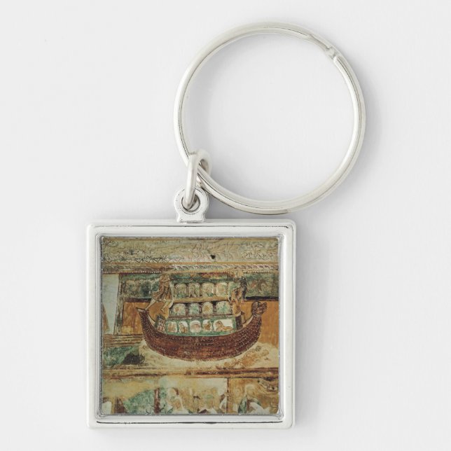 Noah's Ark During the Flood, c.1100 Keychain (Front)