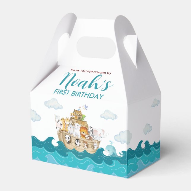 Noah's Ark Favor Box (Front Side)
