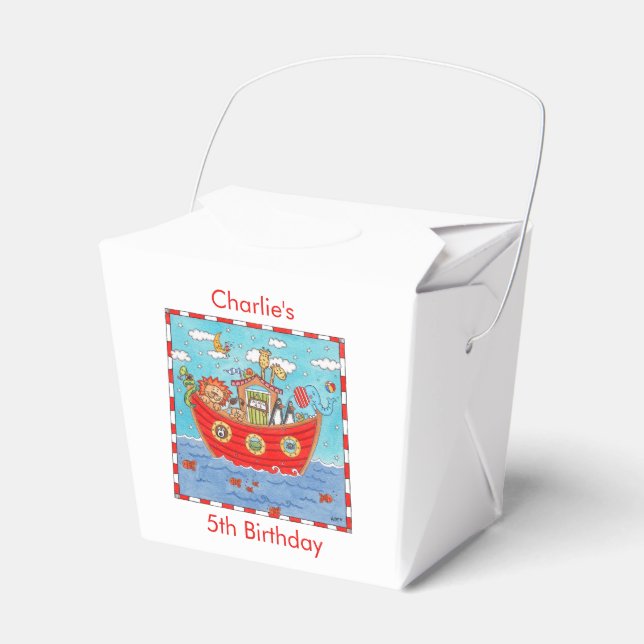 Noah's Ark  Favor Boxes (Front Side)