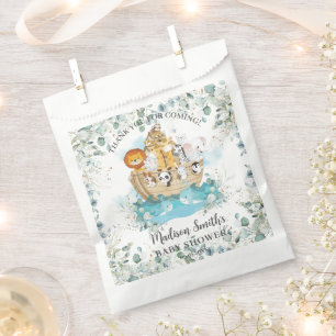 Noah's Ark Greenery Gender Neutral Baby Shower Favor Bag