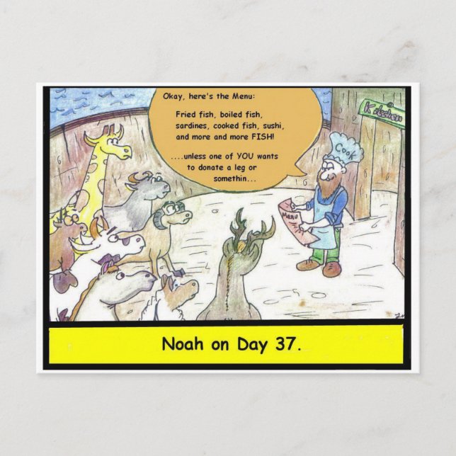 Noah's Ark Holiday Postcard (Front)