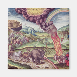 Noah's Ark, illustration from 'Brevis Narratio' Magnet