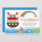 Noah's Ark Invitation - Baby Shower (Front/Back)