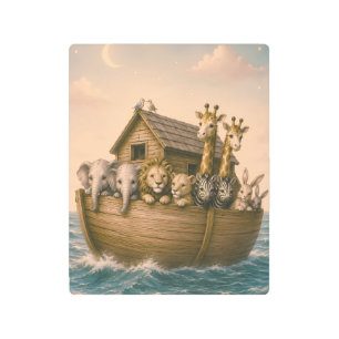 Noah's Ark Islamic Nursery Metal Print