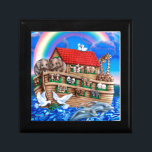 Noah's Ark Jewelry Box<br><div class="desc">Noah's Ark artwork by Gail Gastfield.</div>