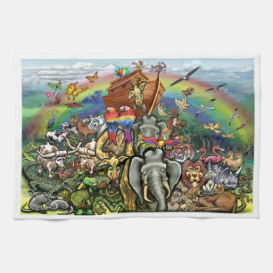 Noah's Ark Kitchen Towel