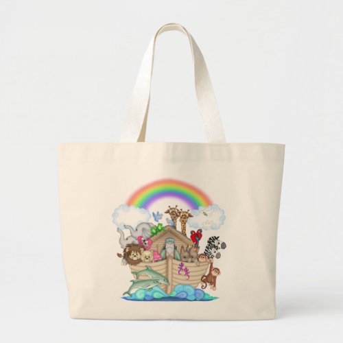 Noahs Ark Large Tote Bag