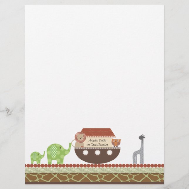 Noahs Ark Letterhead (Front)