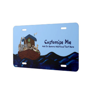 Noah's Ark License Plate