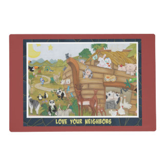 Noah's Ark Love Your Neighbor Placemat
