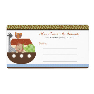 Noah's Ark Mailing Labels
